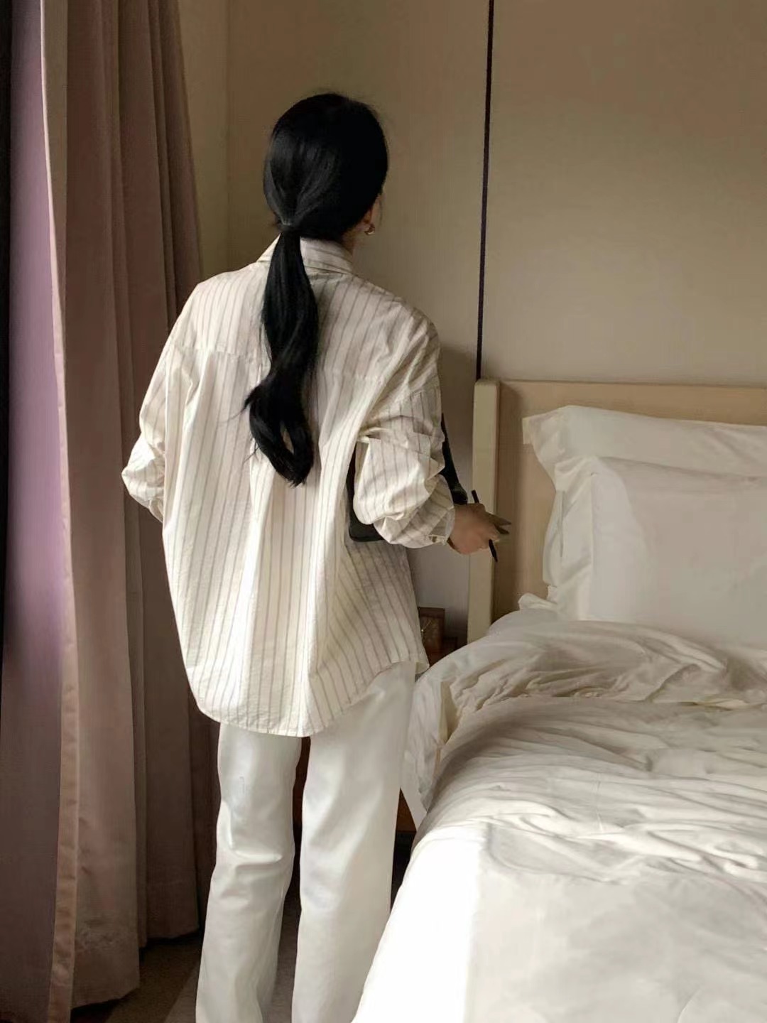 INOUF/FLUTTER韓國直郵女裝新款時尚職業真品24秋冬襯衫蕾絲衫INOUF/FLUTTER襯衫/蕾絲衫