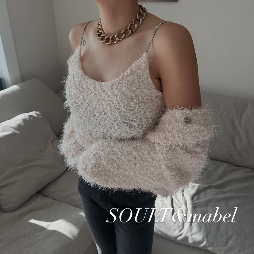 SOUIT by mabel-A韓國直郵東大門代購女裝新款24秋冬吊帶背心SOUIT by mabel-L吊帶/背心