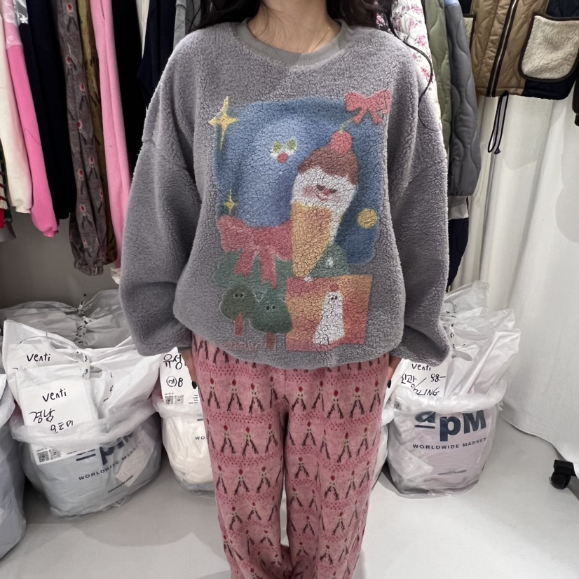 Venti直郵韓國代購女裝新品24秋冬真品職業休閑時尚推薦衛衣VENTI衛衣圖色2