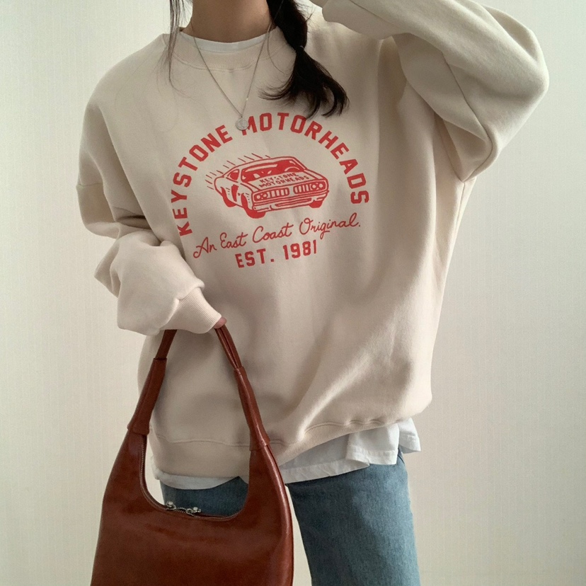 HELLO JINI韓國直郵女裝新款休閑24秋冬時尚職業真品推薦衛衣HELLO JINI衛衣