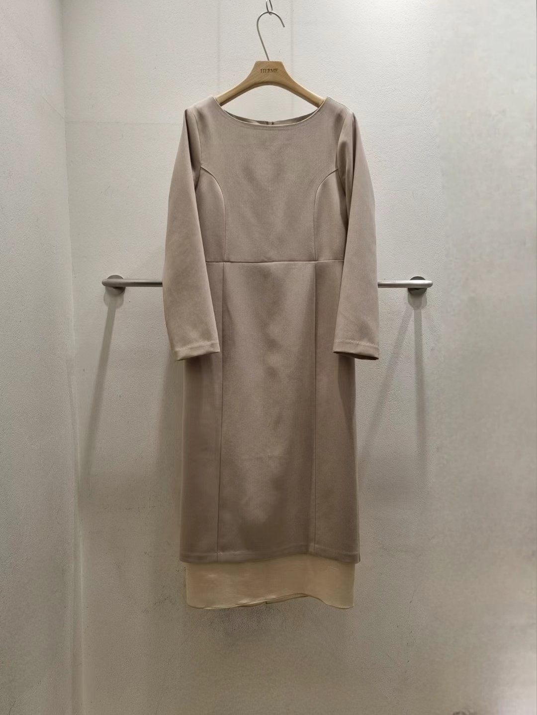 HERME直郵韓國代購女裝新品休閑24秋冬時尚推薦職業真品連衣裙HERME連衣裙圖色2