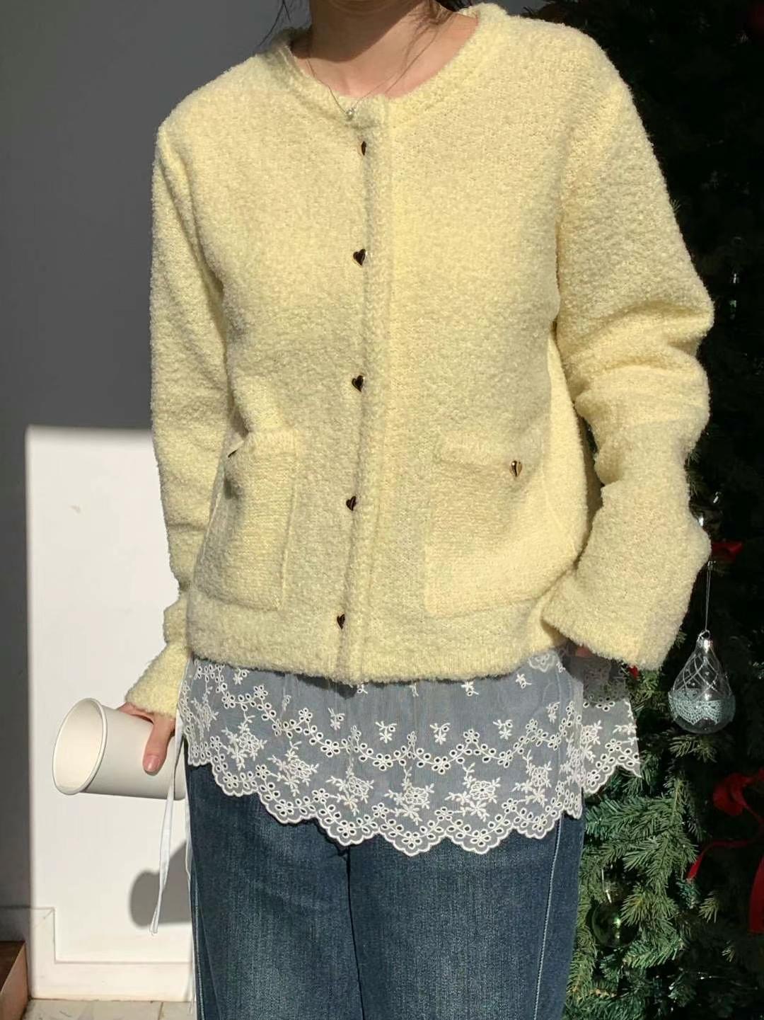 FOUND韓國直郵東大門實拍女裝新款時尚真品休閑24秋冬針織衫FOUND針織衫