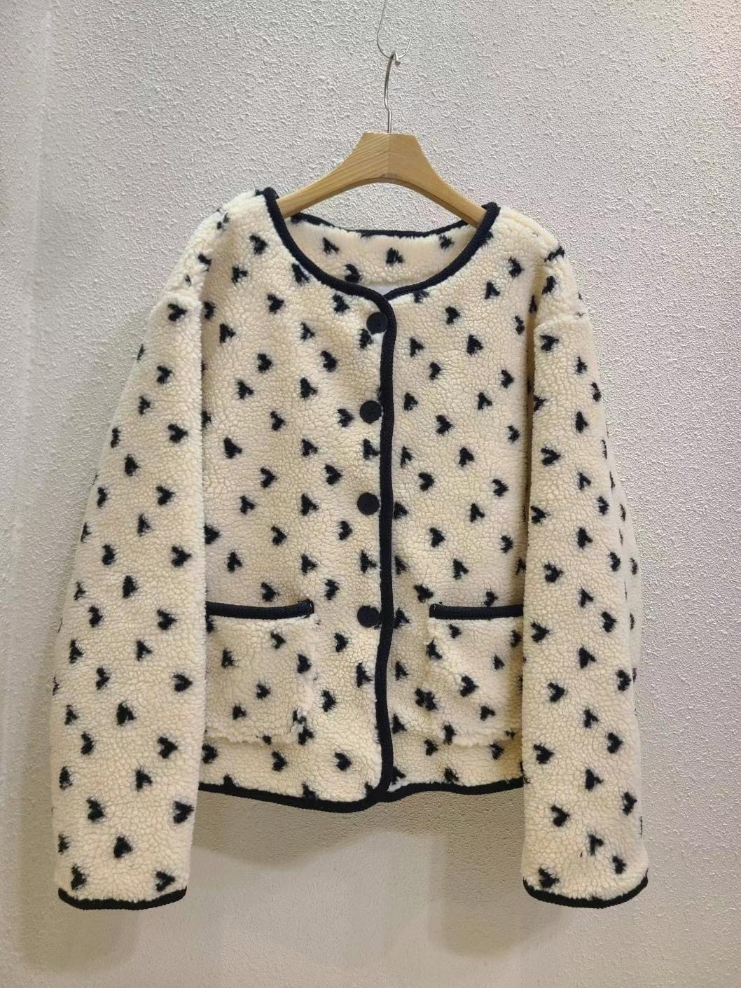 ITTEM韓國直郵東大門代購女裝新品熱賣24秋冬職業真品夾克抓絨ITTEM夾克