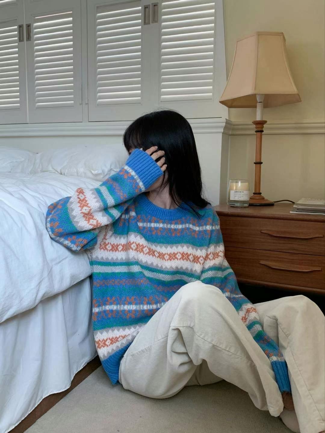 FOUND韓國直郵女裝新款熱賣真品推薦休閑人氣時尚職業針織衫FOUND針織衫
