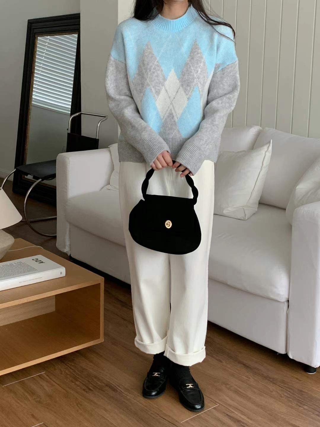 ITTEM韓國直郵東大門實拍女裝新款熱賣休閑人氣職業推薦針織衫ITTEM針織衫
