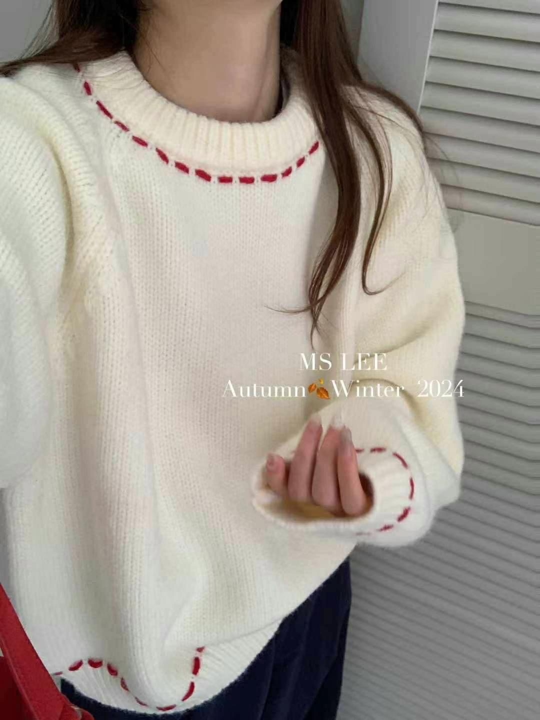 THE NEW韓國直郵東大門代購女裝新款真品時尚休閑職業針織衫THE NEW針織衫