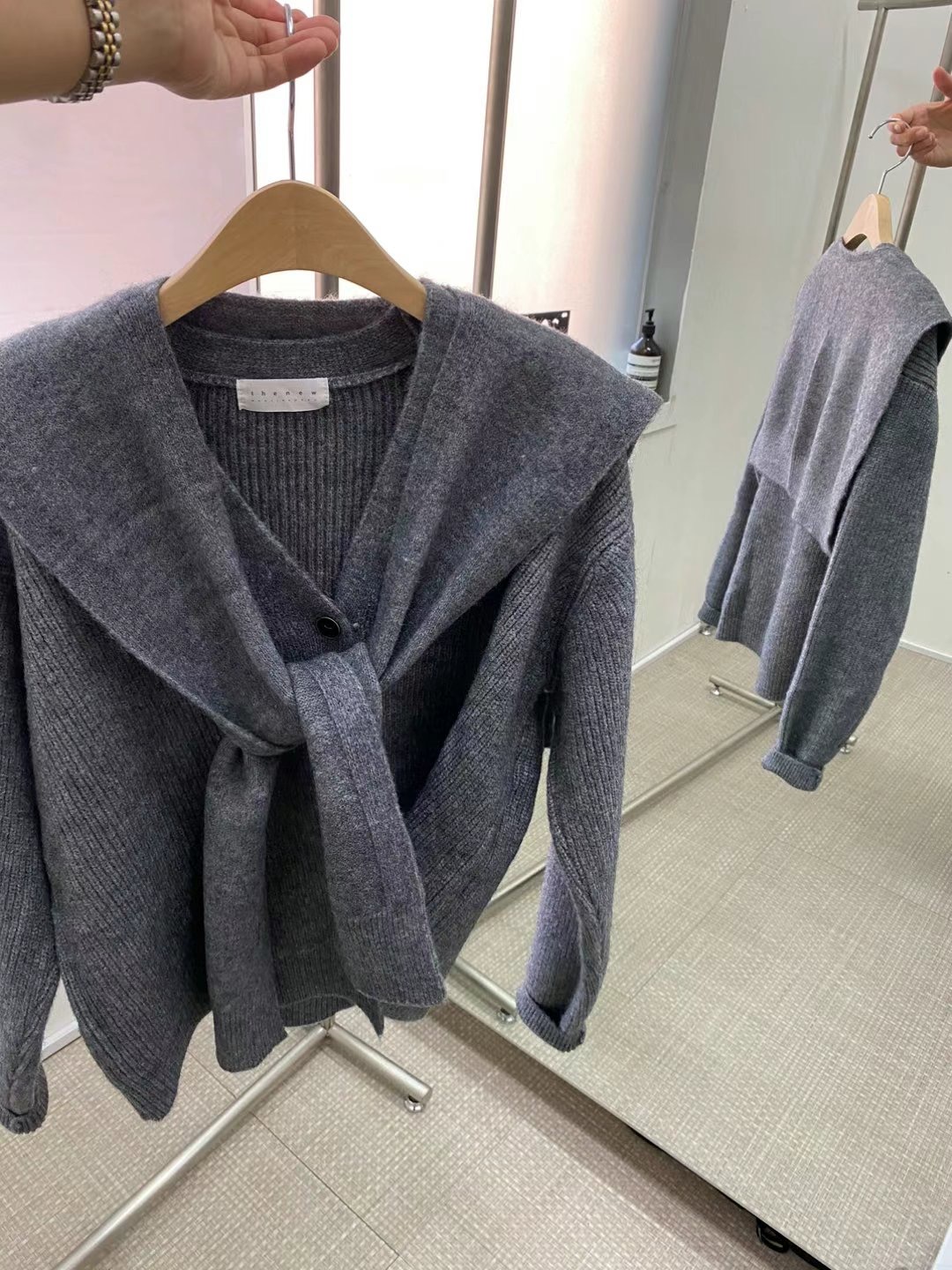 THE NEW韓國直郵東大門代購女裝新品休閑推薦24秋冬套裝開衫THE NEW套裝