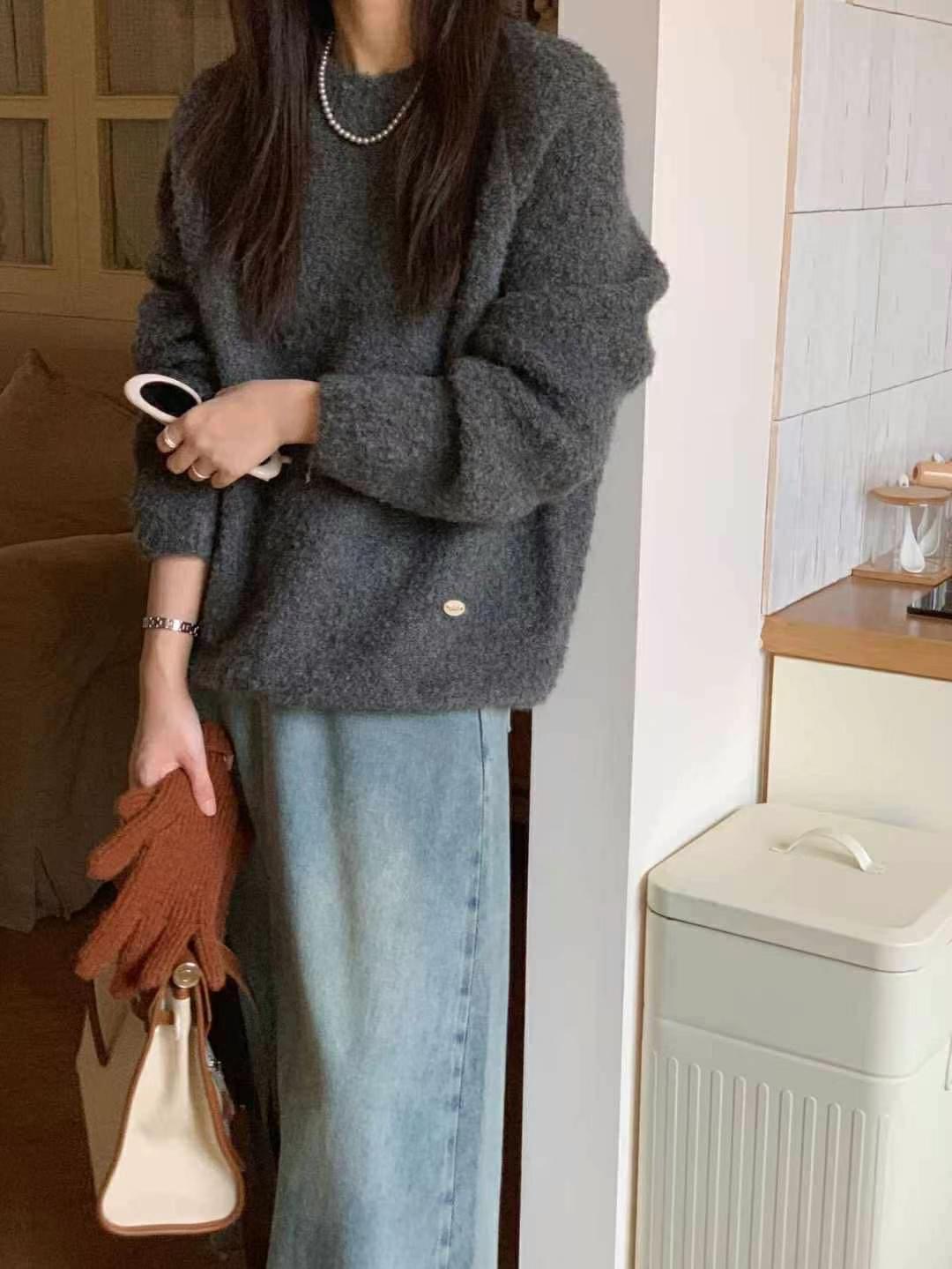 THE NEW直郵韓國代購女裝新款推薦職業熱賣時尚24秋冬針織衫THE NEW針織衫