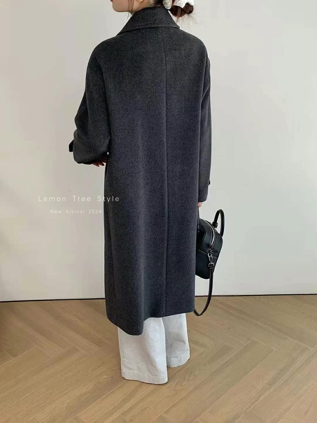 THE NEW韓國直郵東大門實拍女裝新款真品推薦職業中長款大衣THE NEW中長款大衣