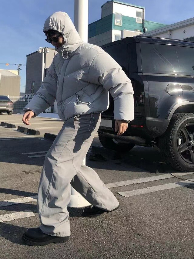 SPACE韓國直郵東大門代購女裝新品熱賣真品24秋冬短款羽絨服SPACE-男裝短款羽絨服