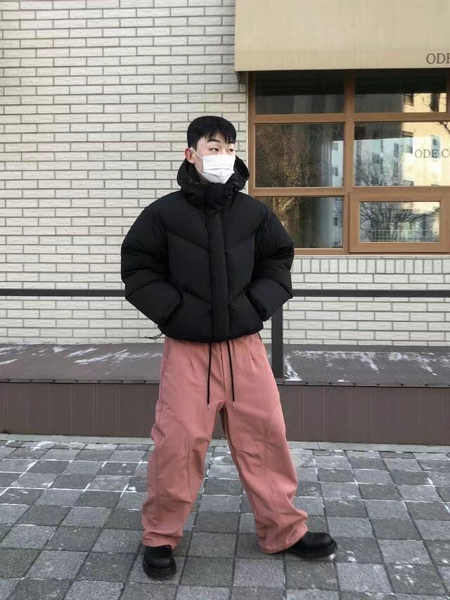 SPACE韓國直郵東大門代購女裝新品熱賣真品24秋冬短款羽絨服SPACE-男裝短款羽絨服