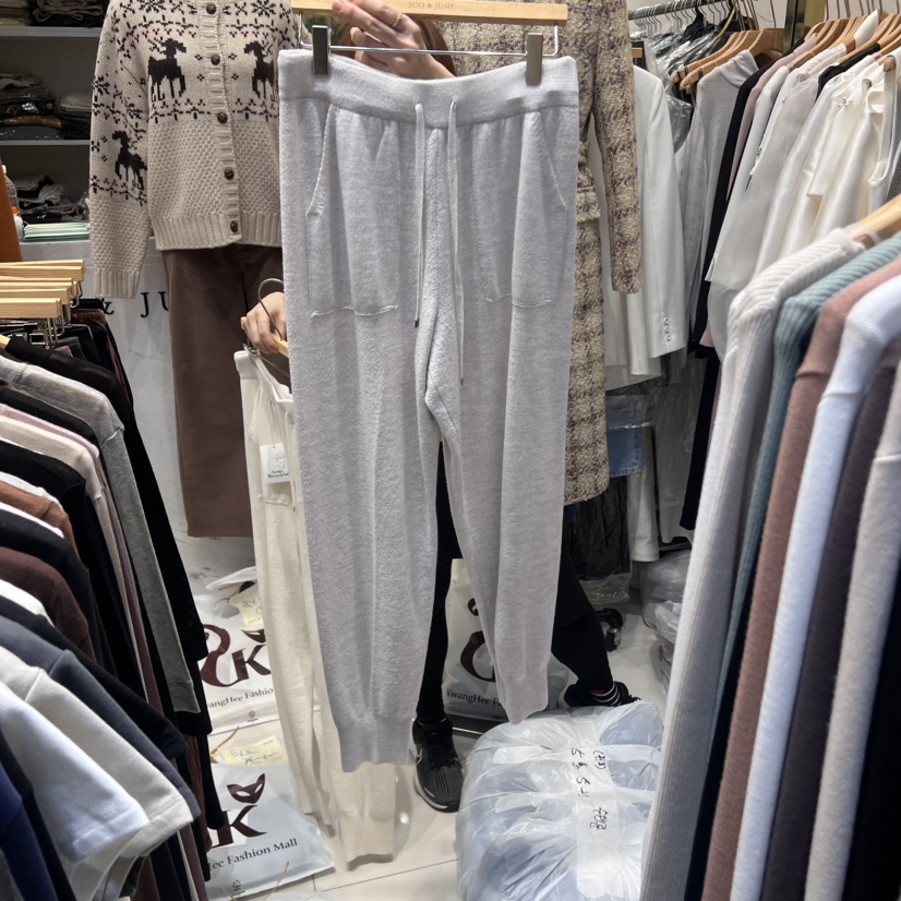 SOO JUNE韓國直郵女裝新品24秋冬職業休閑時尚真品休閑褲羊毛SOO JUNE休閑褲圖色2