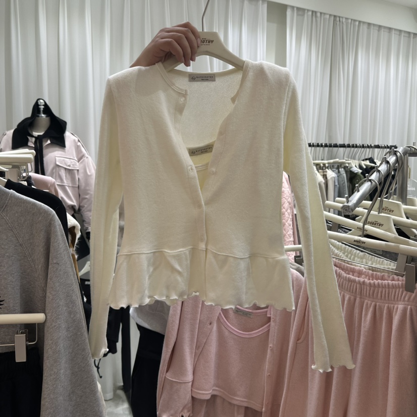 MAY DOROYHY韓國直郵女裝新品24秋冬套裝羊毛緊身兩件套開衫HANSUNGHYUN套裝圖色3