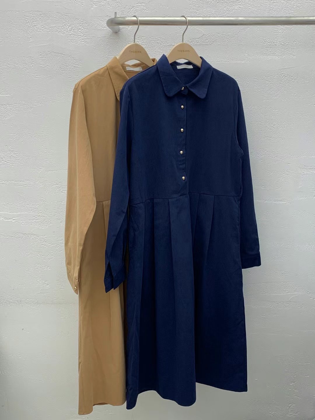 THEBARN韓國直郵東大門實拍女裝新品時尚人氣職業連衣裙拉絨THEBARN連衣裙