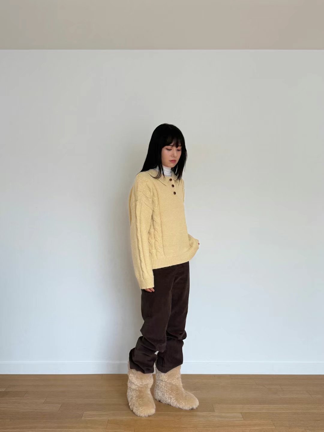 THEBARN韓國直郵女裝新品休閑真品職業推薦熱賣時尚24秋冬針織衫THEBARN針織衫