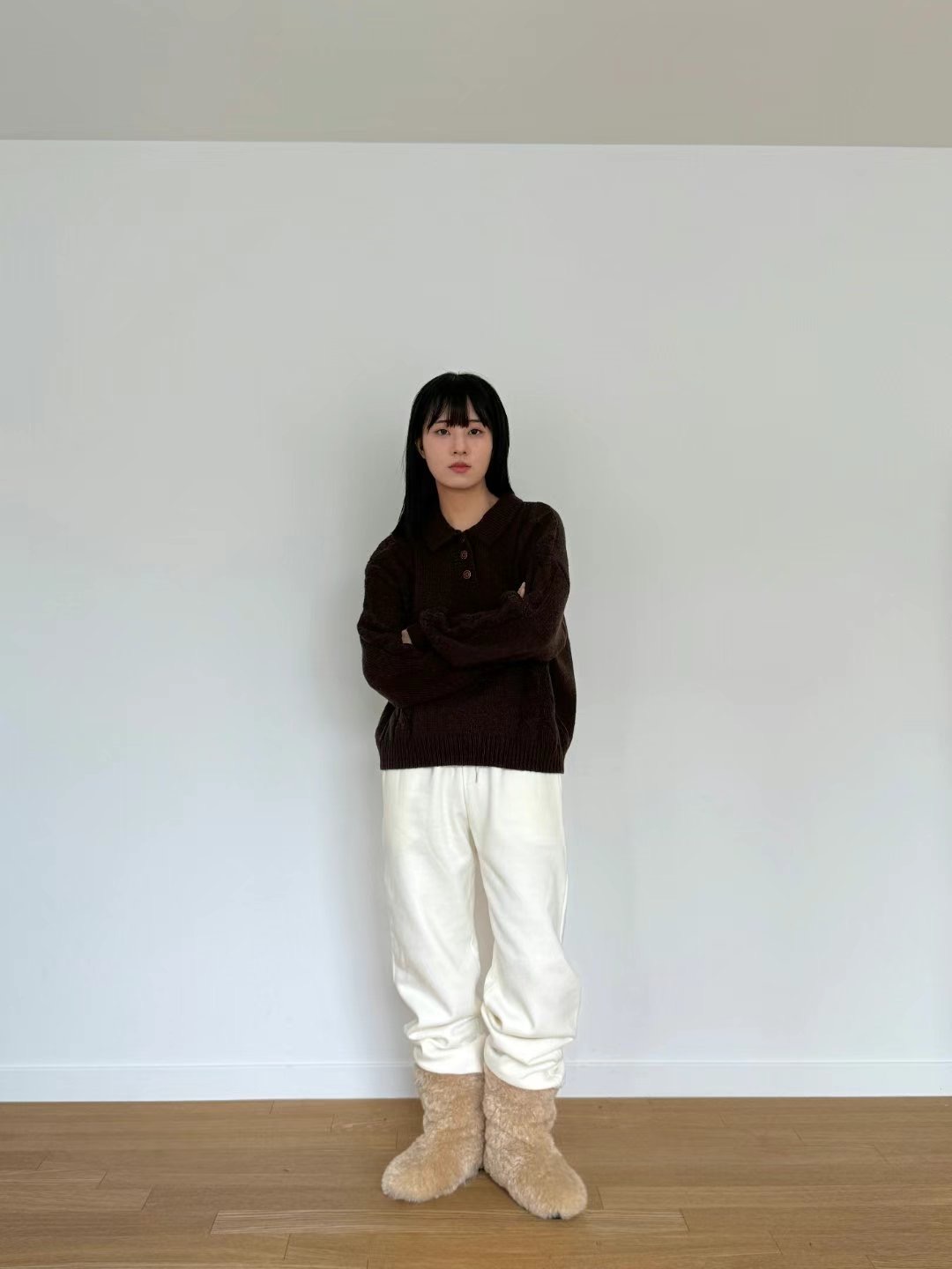 THEBARN韓國直郵女裝新品休閑真品職業推薦熱賣時尚24秋冬針織衫THEBARN針織衫
