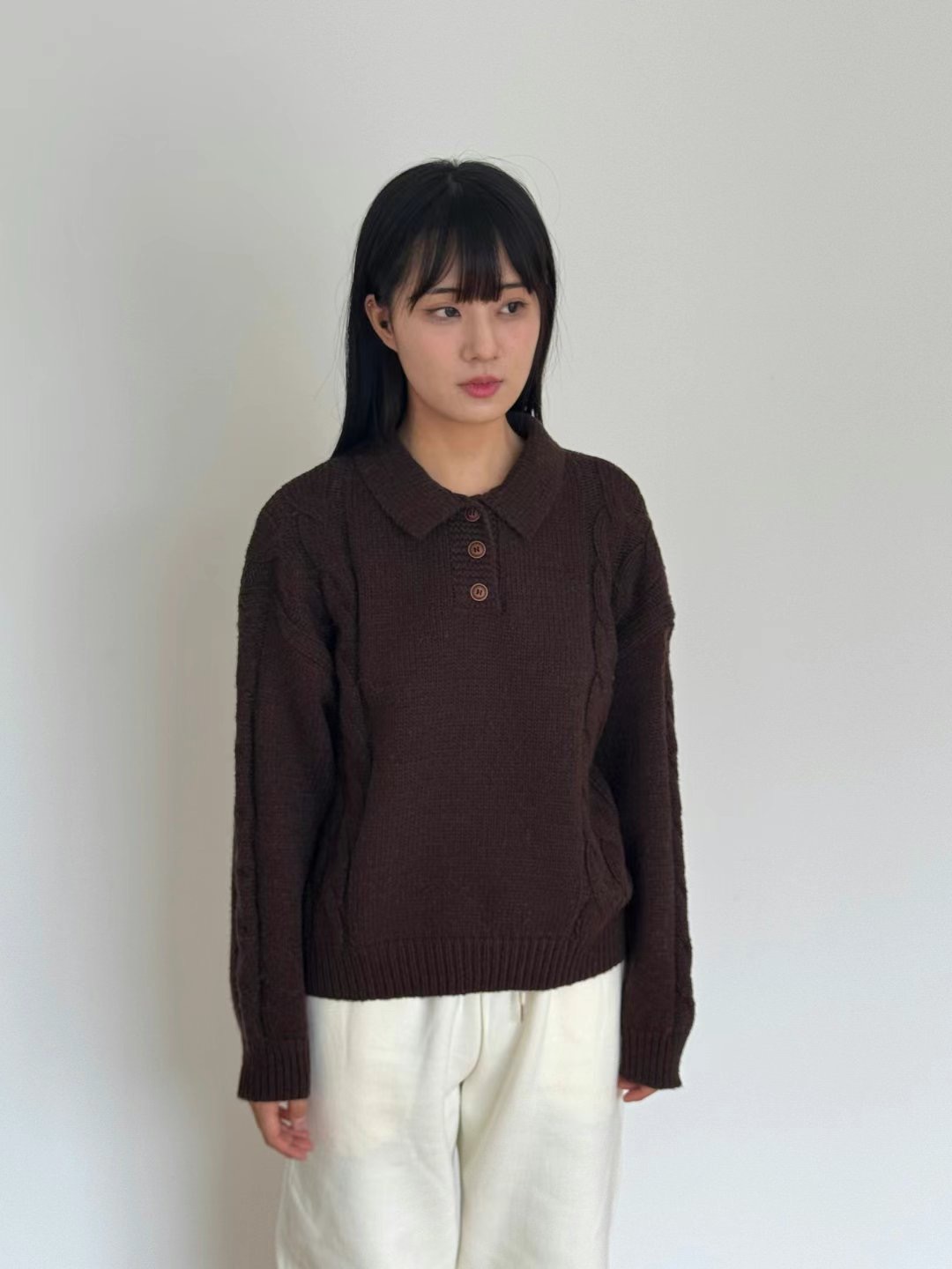 THEBARN韓國直郵女裝新品休閑真品職業推薦熱賣時尚24秋冬針織衫THEBARN針織衫圖色1
