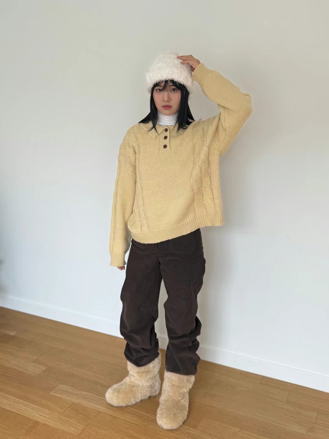 THEBARN韓國直郵女裝新品休閑真品職業推薦熱賣時尚24秋冬針織衫THEBARN針織衫圖色2