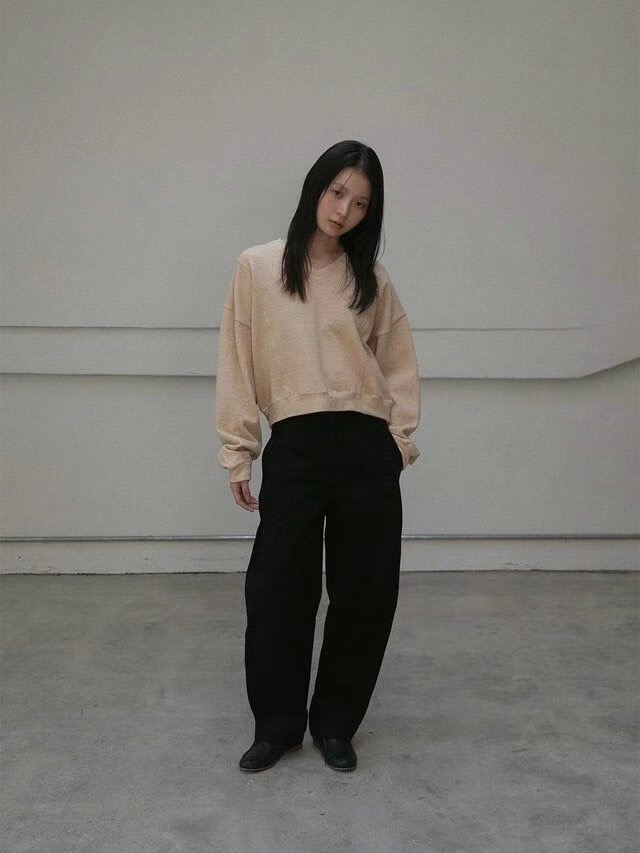 THEBARN韓國直郵東大門實拍女裝新款休閑24秋冬推薦長袖T恤THEBARN長袖T恤