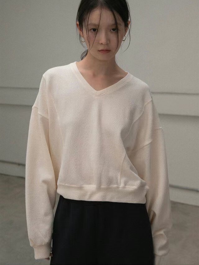 THEBARN韓國直郵東大門實拍女裝新款休閑24秋冬推薦長袖T恤THEBARN長袖T恤圖色3