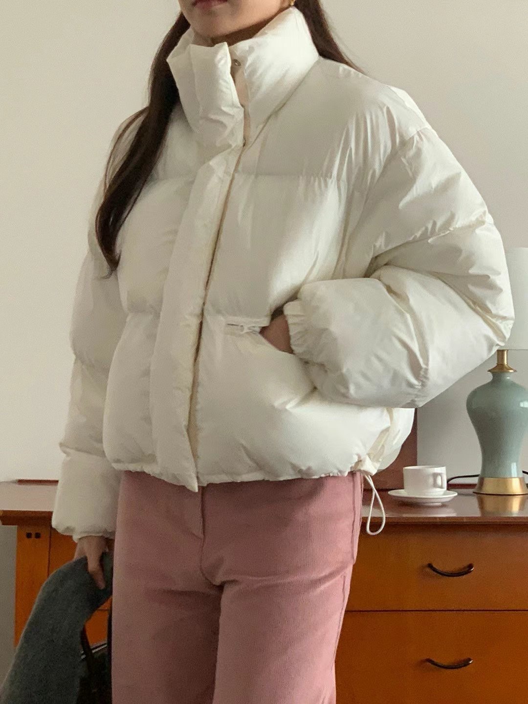 LIBRE韓國直郵女裝新品真品時尚推薦人氣熱賣休閑24秋冬短款棉服LIBRE短款棉服