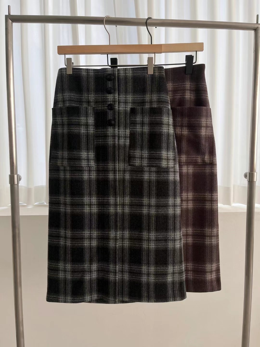 MELON韓國直郵東大門實拍女裝新款真品人氣熱賣24秋冬職業長裙ANDANTE長裙圖色2左二色