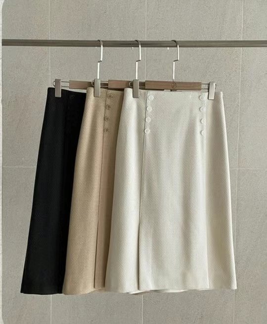 MELON韓國直郵東大門代購女裝新品職業人氣休閑半身裙中短裙ANDANTE半身裙/中短裙圖色1左一色