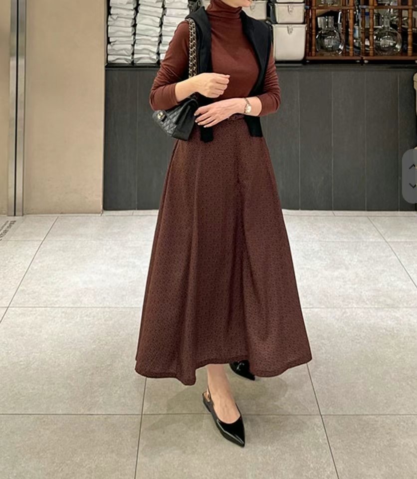 MELON韓國直郵女裝新款人氣熱賣真品24秋冬推薦休閑時尚長裙ANDANTE長裙