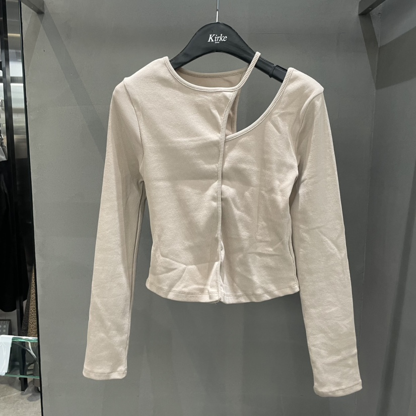 KirKe韓國直郵女裝新品24秋冬時尚真品推薦人氣休閑長袖T恤KIRKE長袖T恤圖色3