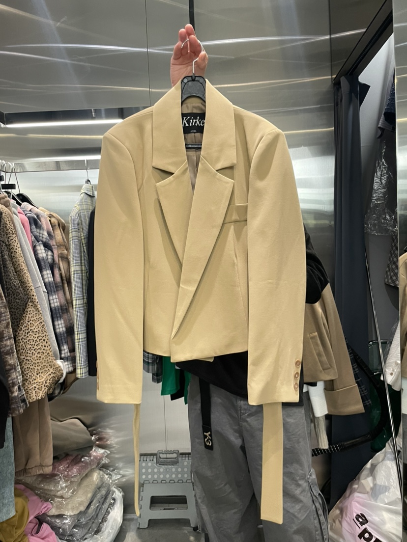 KirKe韓國直郵女裝新品24秋冬推薦職業真品時尚人氣休閑夾克KIRKE夾克圖色1