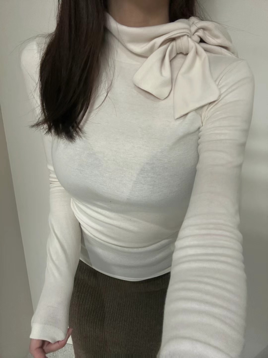 BOUND直郵韓國代購女裝新款時尚人氣24秋冬休閑熱賣長袖T恤BOUND長袖T恤圖色1