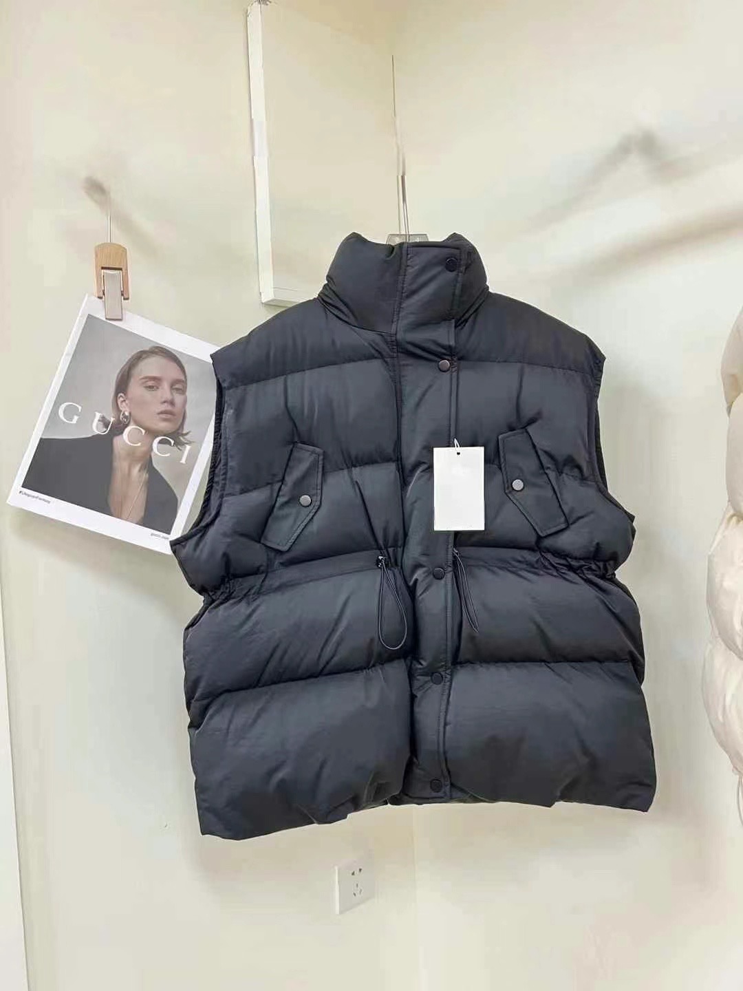 ELINVI韓國直郵東大門實拍女裝新品24秋冬真品休閑職業馬甲ELINVI馬甲