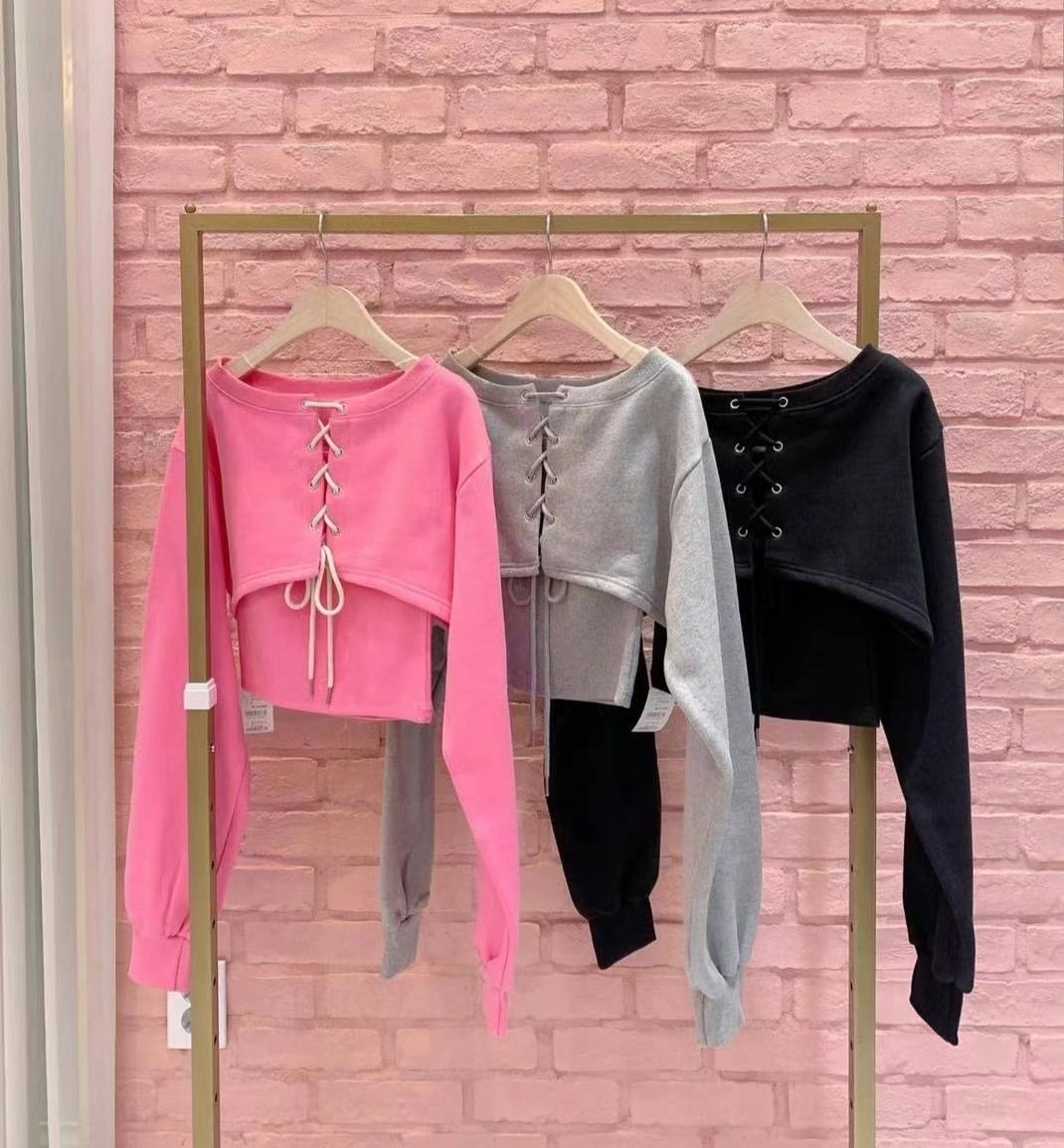 KIKI ROOM直郵韓國代購女裝新品時尚休閑人氣24秋冬套裝雙面KIKI ROOM套裝