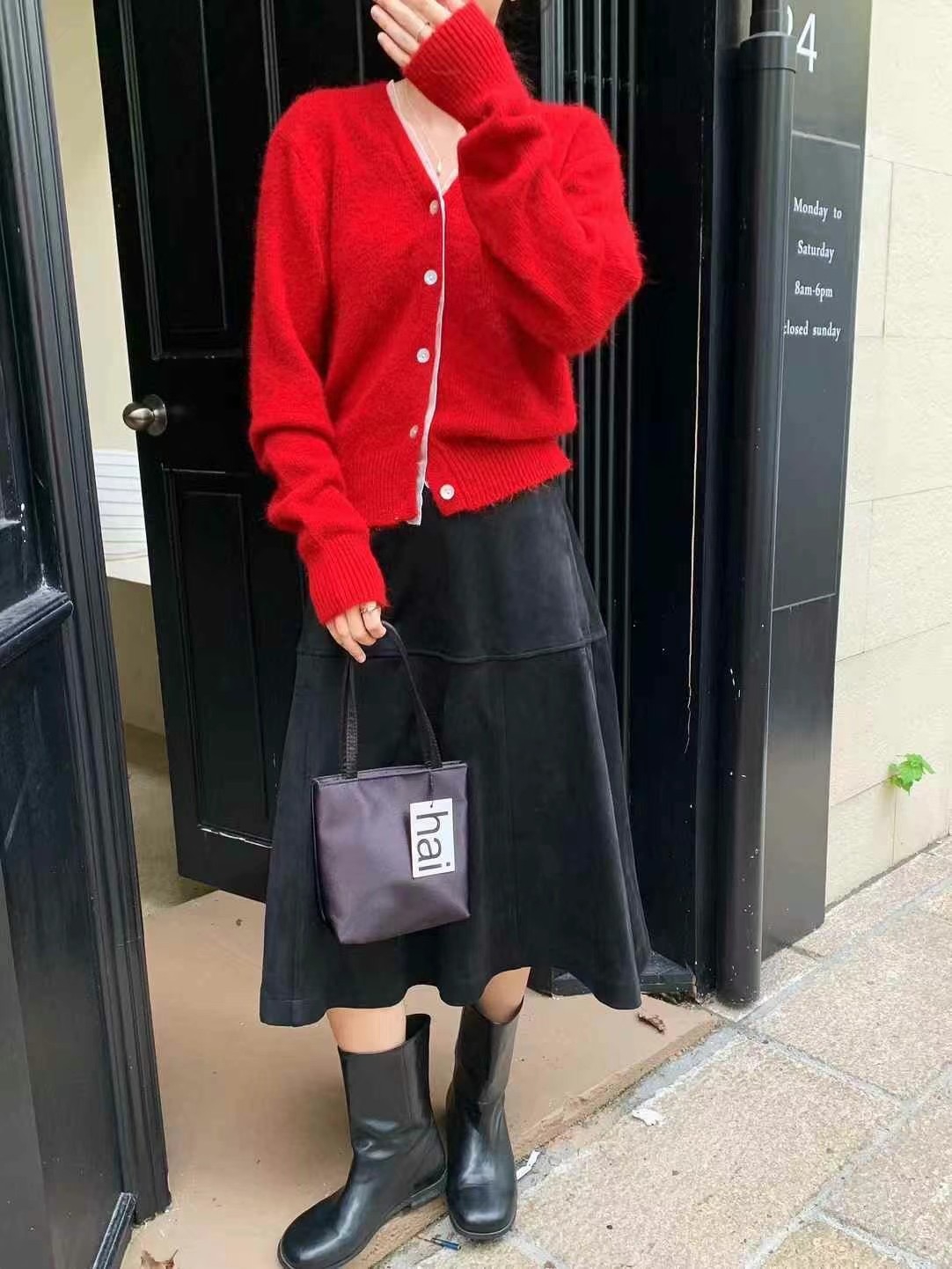 ELINVI韓國直郵女裝新品熱賣24秋冬推薦休閑人氣針織衫開衫ELINVI針織衫圖色3