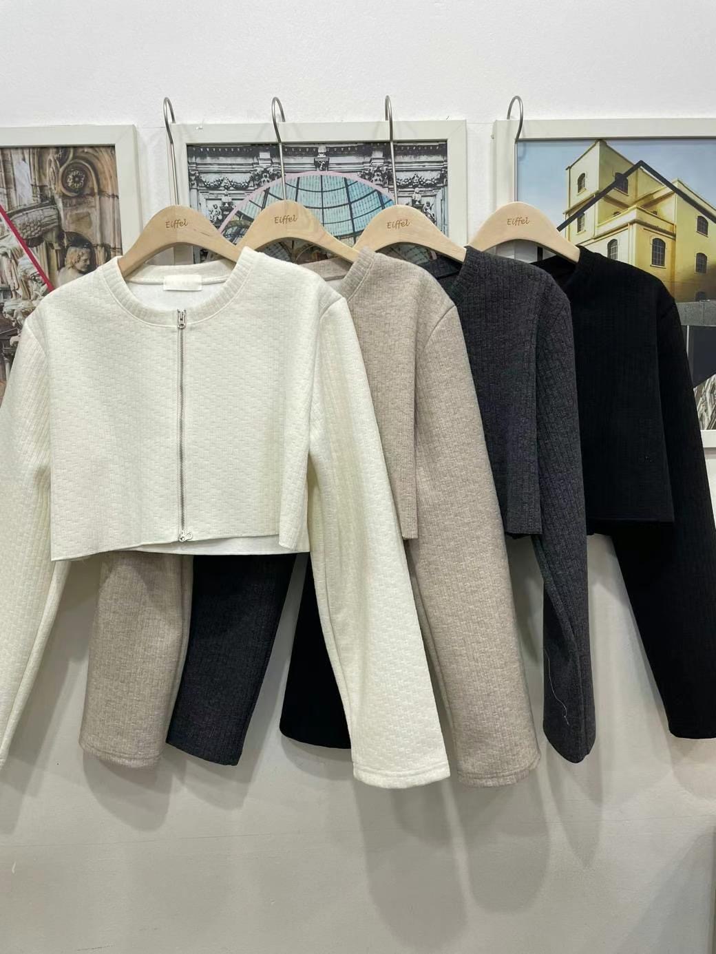 EIFFEL韓國直郵女裝新款休閑推薦24秋冬人氣熱賣職業夾克開衫EIFFEL夾克