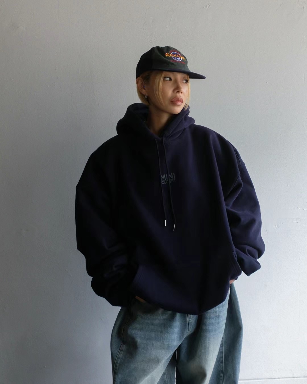 MINICLOSET韓國直郵東大門代購女裝新款24秋冬休閑衛衣兜帽MINICLOSET衛衣圖色2