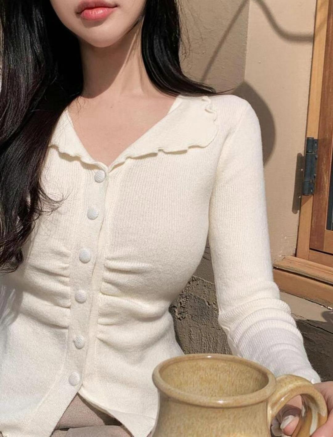 TTUTTA韓國直郵東大門實拍女裝新品24秋冬熱賣職業推薦針織衫TTUTTA針織衫