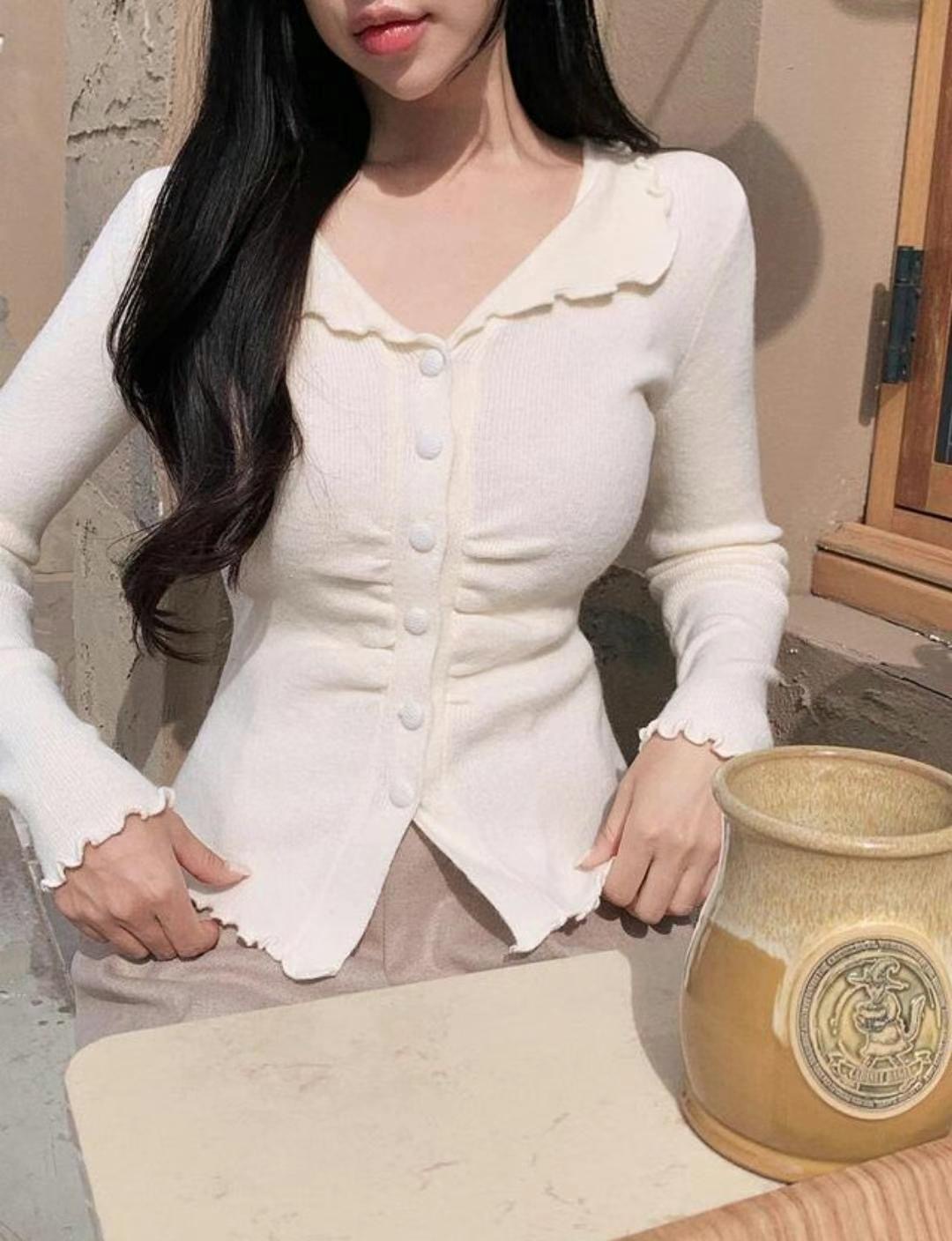 TTUTTA韓國直郵東大門實拍女裝新品24秋冬熱賣職業推薦針織衫TTUTTA針織衫圖色1