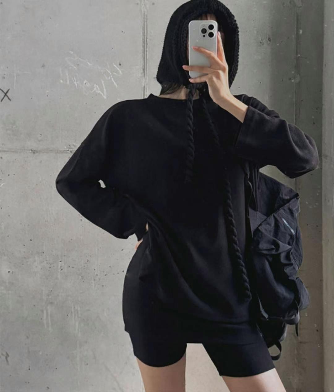 PINK POUCH韓國直郵女裝新品休閑熱賣24秋冬職業推薦長袖T恤PINK POUCH長袖T恤
