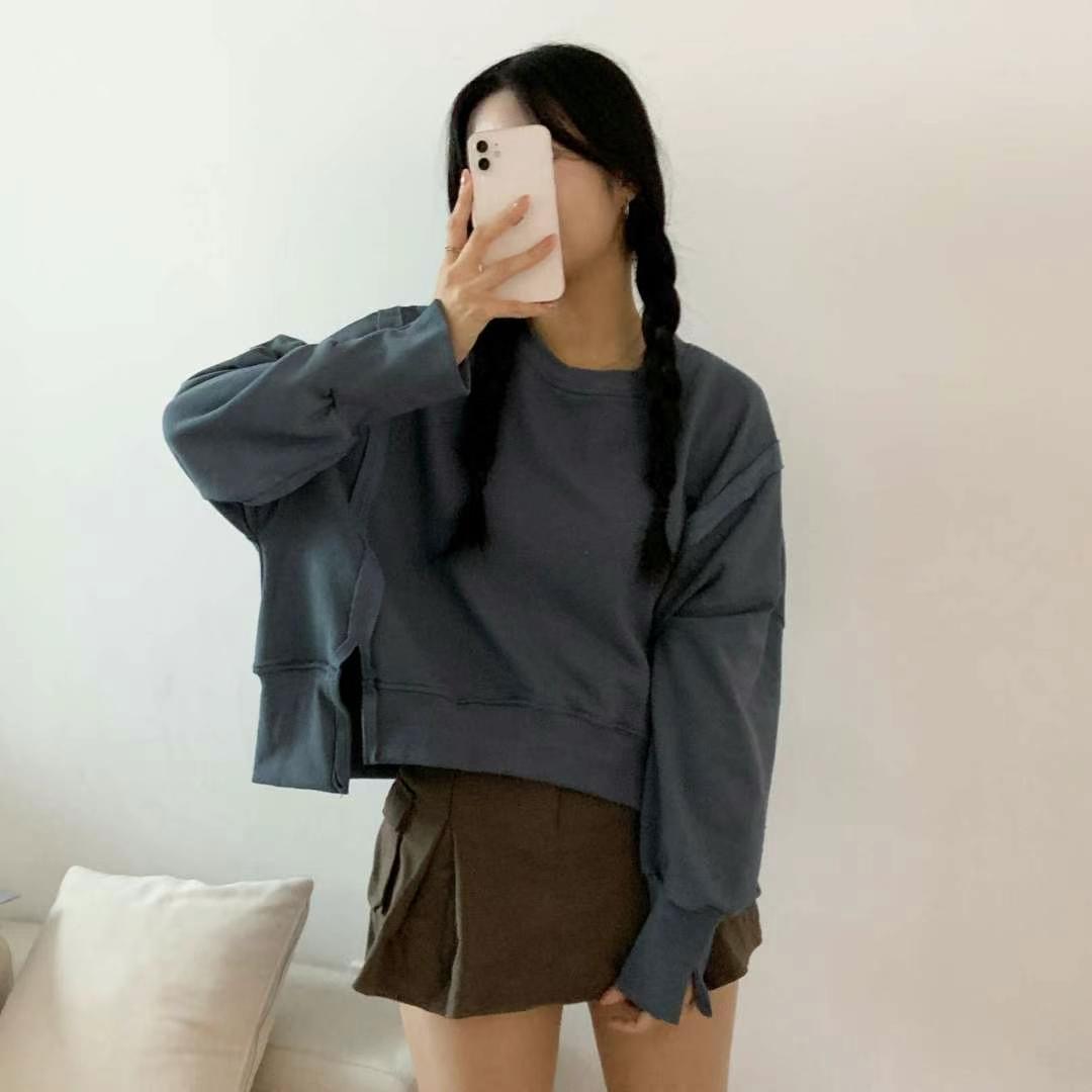PINK POUCH韓國直郵東大門實拍女裝新品人氣職業真品熱賣衛衣PINK POUCH衛衣
