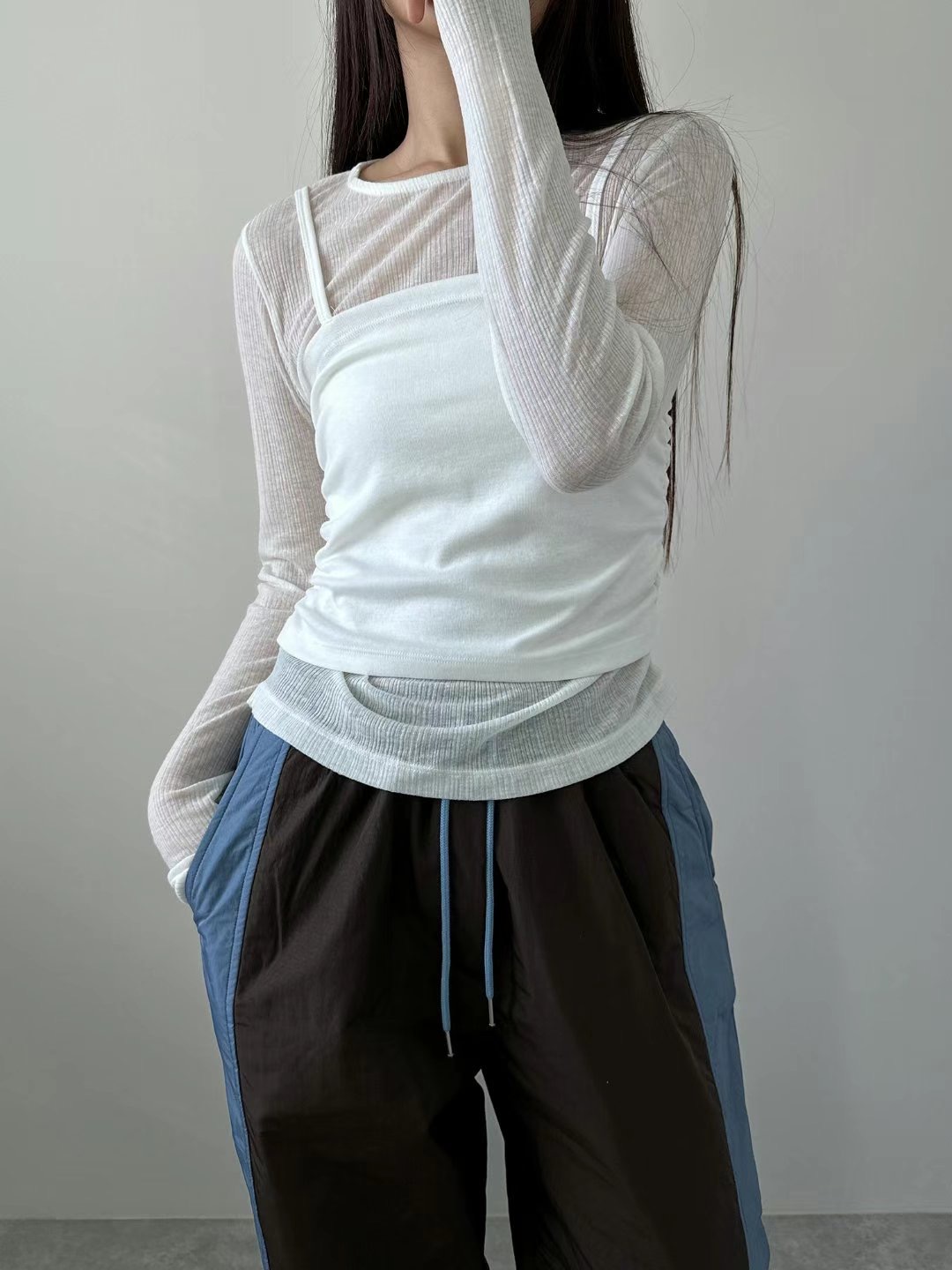 UNENE韓國直郵女裝新款24秋冬熱賣時尚推薦真品休閑長袖T恤UNENE長袖T恤