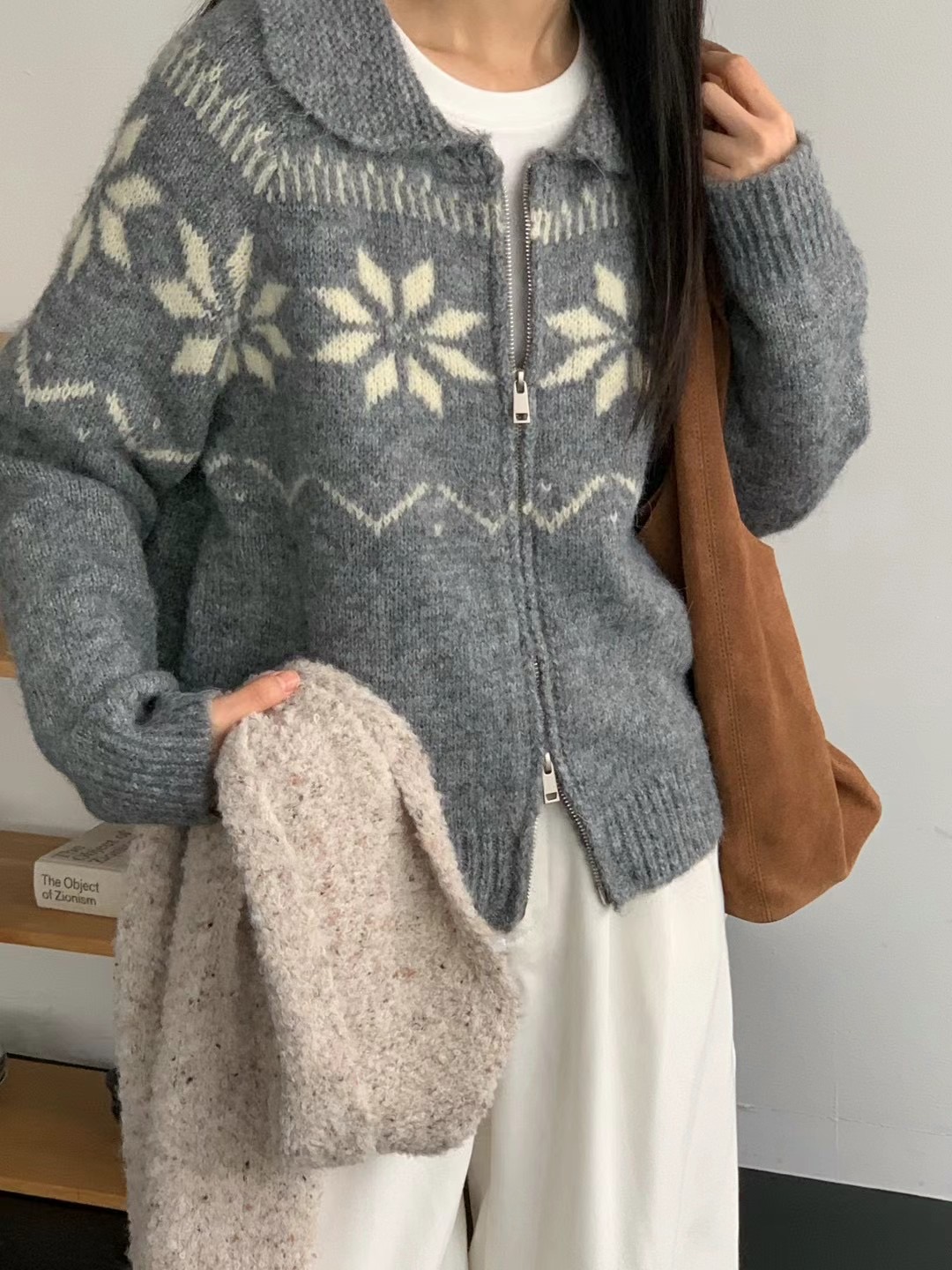 DAOWL東大門代購女士新款人氣24秋夏熱賣時尚職業針織衫開衫NUFF針織衫圖色2