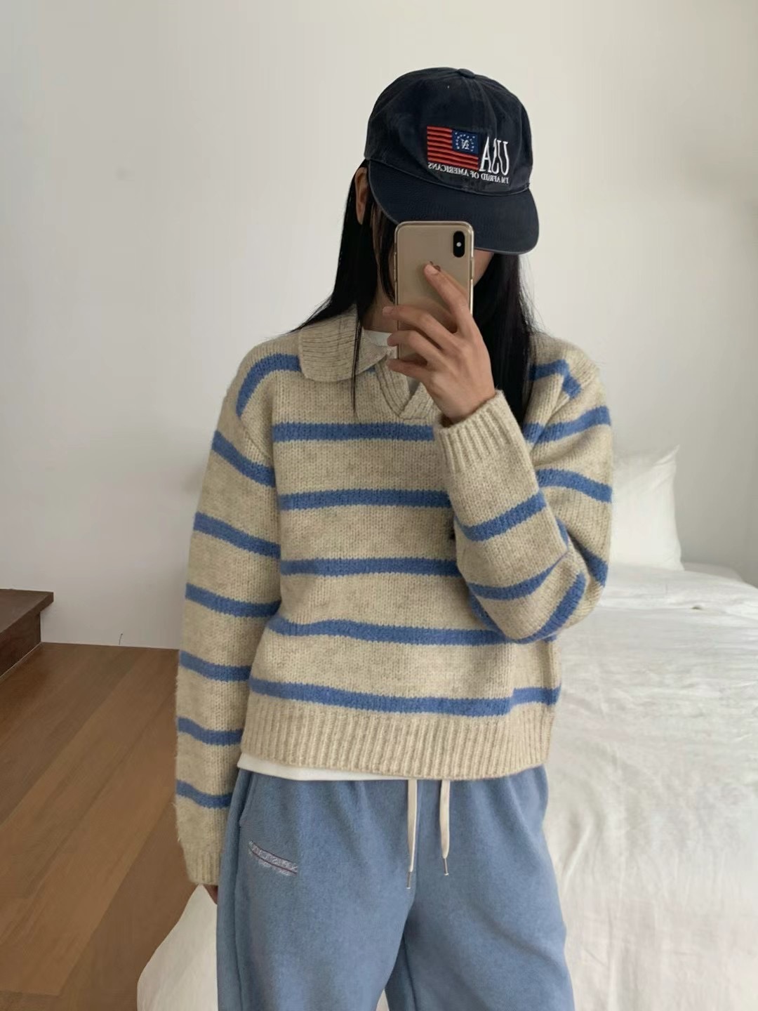 DAOWL韓國直郵女裝新款職業推薦休閑24秋夏熱賣時尚人氣針織衫NUFF針織衫圖色2