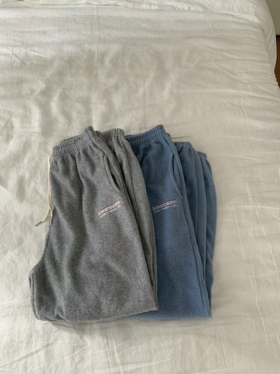DAOWL東大門代購女裝新品休閑人氣時尚職業真品24秋夏休閑褲刺繡NUFF休閑褲