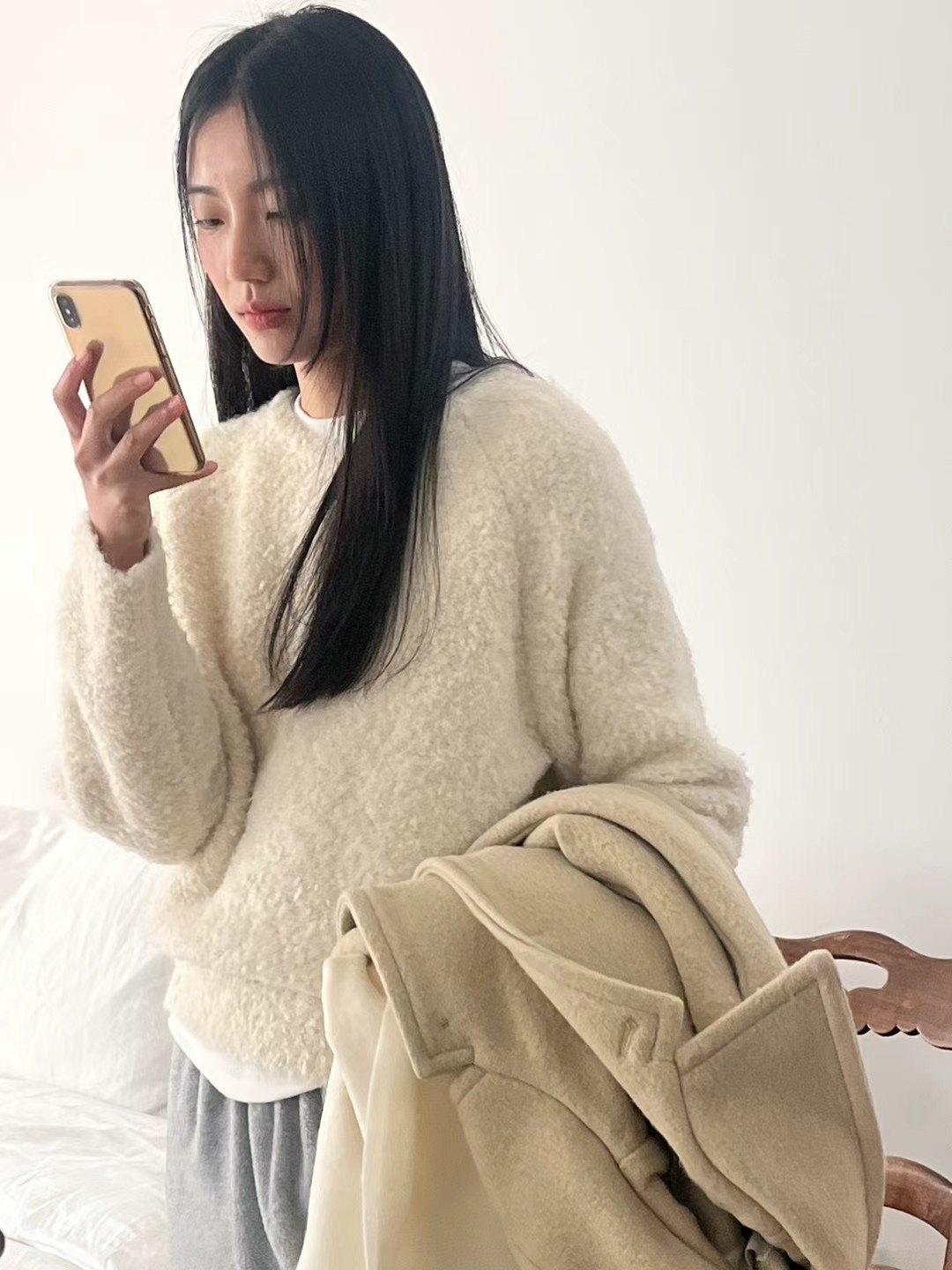 DAOWL東大門實拍女裝新款真品熱賣時尚推薦職業24秋夏人氣毛衣NUFF毛衣圖色2