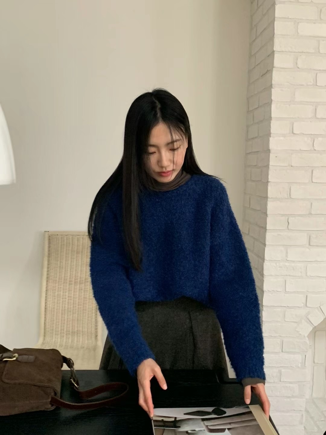 DAOWL東大門實拍女裝新款真品熱賣時尚推薦職業24秋夏人氣毛衣NUFF毛衣圖色3