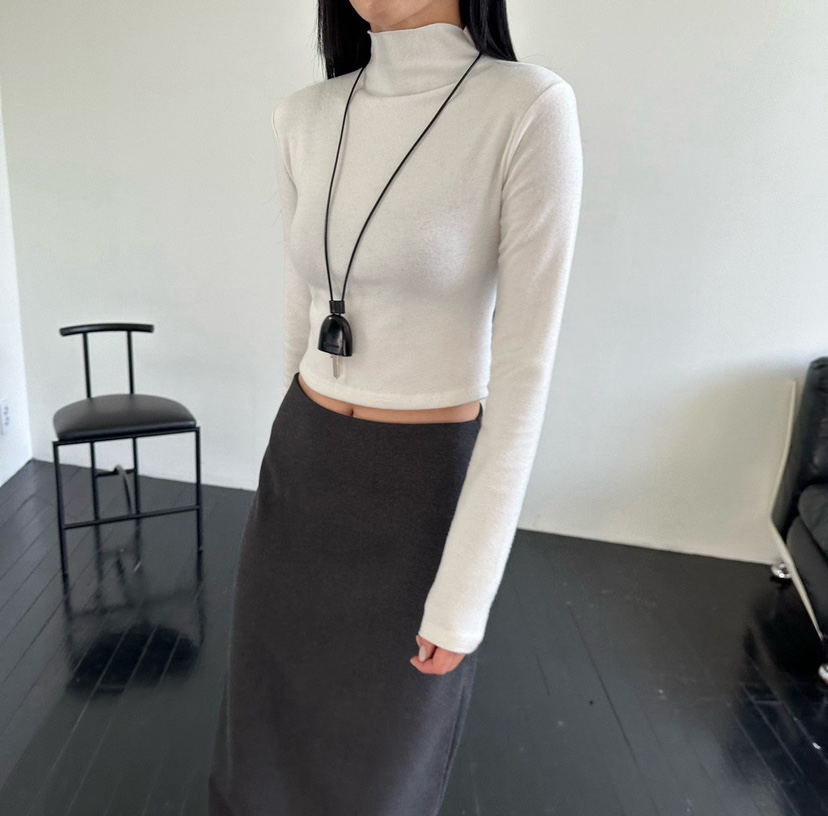 MOMENT東大門實拍女士新款推薦真品人氣24秋夏時尚職業長袖T恤MOMENT/RECOVER長袖T恤