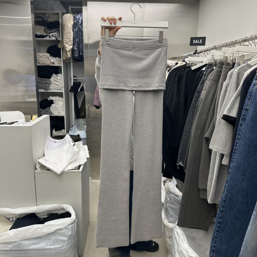 NEUTER東大門代購女裝新品熱賣時尚人氣推薦休閑24秋夏裙褲綁帶NEUTER裙褲