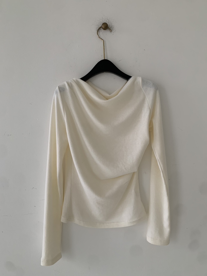 JICJO:SEOUL東大門直郵女裝新品24秋夏熱賣職業長袖T恤安哥拉JICJO:SEOUL長袖T恤