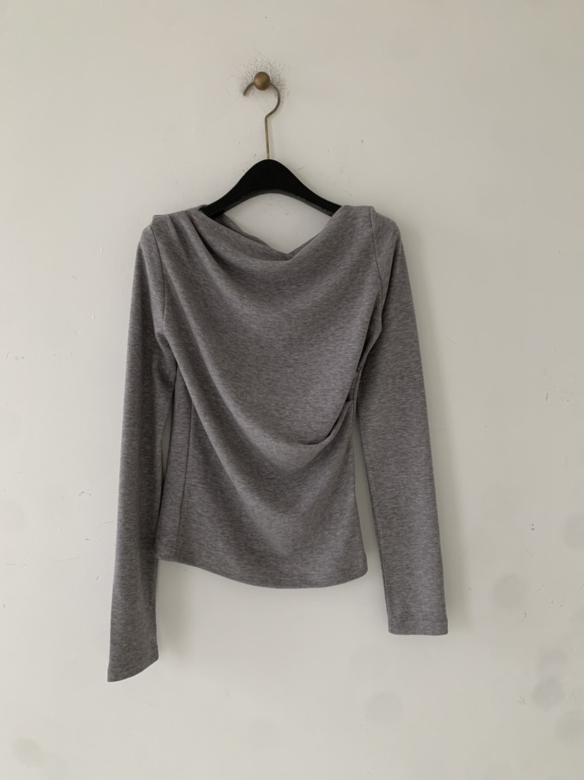 JICJO:SEOUL東大門直郵女裝新品24秋夏熱賣職業長袖T恤安哥拉JICJO:SEOUL長袖T恤圖色2